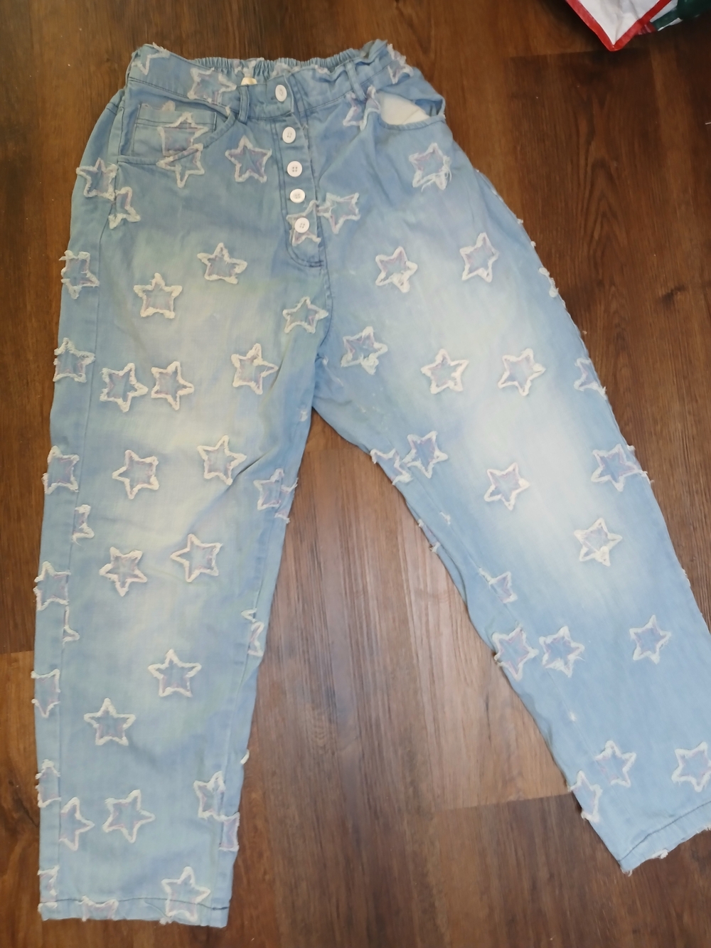 Paper Lace Light Blue Star Embroidered Women’s Jeans